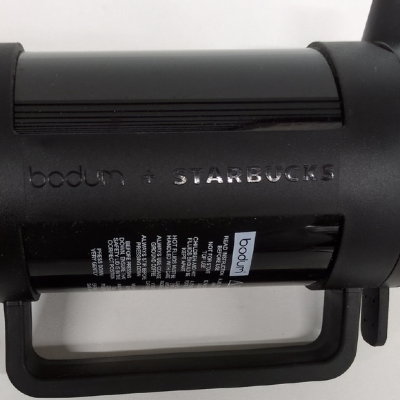 Bodum Black French Press with Starbucks Logo - Picture 2 of 4